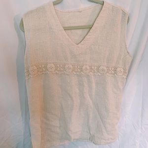 Vintage cream vest
